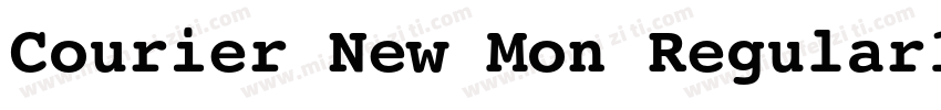 Courier New Mon Regular10 Fri Sep字体转换